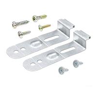 DD94-01002A Kit di montaggio per pannello frontale per lavastoviglie, staffe in metallo, viti per unità integrate integrate, set di hardware di montaggio sicuro, finitura argento
