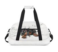 Ddachshund Puppy Dog Duffel Bags for Women Men Kids Girls Boys Pernottamento Weekender Borsa da viaggio 24L Sport Palestra Borsone Pratica Tote Carry Bag, Colore, 24 L, Organizer per borse