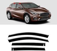 DdaiXQ Auto Deflettori d'Aria per Infiniti Q30 H15 2015-2019, Finestrino Laterale Visiera Anti Fumè Parapioggia deflettori Aria Deflettore del Vento