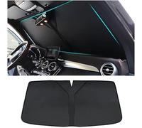 DdaiXQ Parasole Auto Parabrezza per Mitsubishi Space Star 1998-2021, Anti Calore Parasole Pieghevole, Copertura Isolante Termico per Parabrezza,Black/A