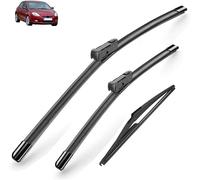 DdaiXQ Tergicristallo Auto per Fiat Bravo 2007-2013 2008 2009 2010 2011, Kit Set spazzole tergicristallo Anteriori Posteriori Spazzole Tergicristalli Tergicristallo