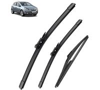 DdaiXQ Tergicristallo Auto per Opel Corsa D 2006-2014 2007 2008 2009, Kit Set spazzole tergicristallo Anteriori Posteriori Spazzole Tergicristalli Tergicristallo