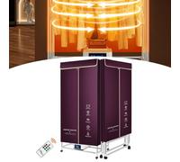 Ddasam Asciugatrice, stendino elettrico asciugabiancheria, asciugatrice armadio winter 2200w Armadio per Asciugatura Ad Aria Calda,Muto E Indipendente, termostatico