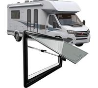 Ddasam Finestre per camper, Caravan Finestra laterale con push up apribile Finestra a Spinta Esterna,Finestra a Battente Laterale per Camper Con Oscurante E Zanzariera, Per Rimorchio, Nave（1200*350mm）