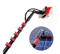 Ddasam Kit Pulizia Pannelli fotovoltaici 7 Metri Alluminio Estensibile per Lavaggio Pannelli fotovoltaici Palo da 3.6a 10.8m, Chiusura Perfetta Set di Lavaggio Attrezzatura palo di Pulizia
