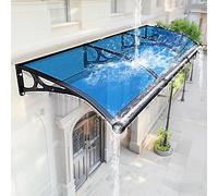 Ddasam Pensilina ad Arco per Portico, 300x100 cm, in Policarbonato, Copertura per Balcone, Ingresso, Patio, con Opzioni Dimensioni 45-272 cm（100x180cm）