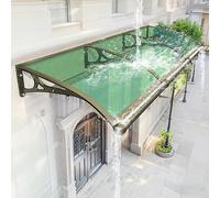 Ddasam Pensilina ad Arco per Portico, 300x100 cm, in Policarbonato, Copertura per Balcone, Ingresso, Patio, con Opzioni Dimensioni 45-233 cm（100x160cm）