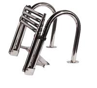 Ddasam Scaletta Telescopica Pieghevole in 4 Fasi per Barca e Piscina, Scala Inox per Ponte e Piscina Fuori Terra