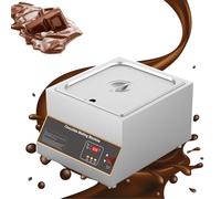 Ddasam Temperatrice cioccolato, macchina per cioccolata calda, Macchina per fusione di cioccolato, 500W, 12KG, 0~95℃ acciaio inox per Sciogliere E Riscaldare Cioccolato/Latte/Crema/Zuppa