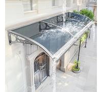 Ddasam Tenda da Sole per Ingresso Esterno, Copertura in Policarbonato, Resistente a Pioggia, Sole e Neve, per Patio, Veranda, Finestra60x290cm
