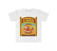 ddAWESDXZ Unisex Soft Cotton T-Shirt. Manu Chao White L