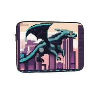DDCXZPP Dragon in The City - Custodia portatile per laptop con stampa, antiurto, per uomini e donne, viaggi d'affari, uso quotidiano in ufficio