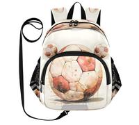 DDDIYEU Abbozzo Ad Acquerello Calcio Zaino per Bambini Divertente con Orecchie,Mini Borsa a Spalla Carina,Zainetto per Bambini