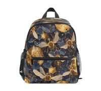 DDDIYEU Api D'oro Che Volano Miele Zaino per Asilo Nido Prescolare Bambini Studente Bookbag Zainetti per 2-7 Anni Capretto Viaggio Ragazze Ragazzi