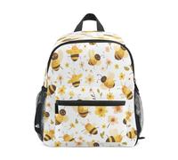 DDDIYEU Api Gialle Che Volano Soleggiate Zaino per Asilo Nido Prescolare Bambini Studente Bookbag Zainetti per 2-7 Anni Capretto Viaggio Ragazze Ragazzi