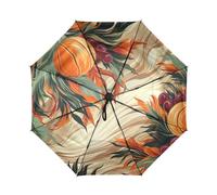 DDDIYEU Arte Astratta Del Basket Automatica Ombrello da Viaggio Antivento Compatto con Protezione Solare UPF 50+ Ideale per Ragazze
