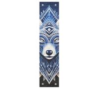 DDDIYEU Arte Mistica Celeste Lupo Blu Griptape per Skateboard Grip Tape Autoadesivo Antiscivolo per Longboard Adesivi Grip 9x33in,44x10in(1pcs)