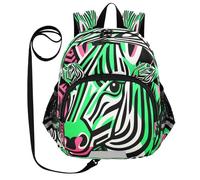 DDDIYEU Astratto Carino Doodle Zebre Zaino per Bambini Divertente con Orecchie,Mini Borsa a Spalla Carina,Zainetto per Bambini