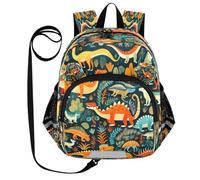 DDDIYEU Cartone Animato Del Mondo Dei Dinosauri Zaino per Bambini Divertente con Orecchie,Mini Borsa a Spalla Carina,Zainetto per Bambini