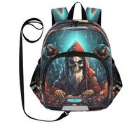 DDDIYEU Cool Christmas Dj Santa Zaino per Bambini Divertente con Orecchie,Mini Borsa a Spalla Carina,Zainetto per Bambini