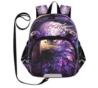 DDDIYEU Cool Opera D'arte Aquila Viola Zaino per Bambini Divertente con Orecchie,Mini Borsa a Spalla Carina,Zainetto per Bambini