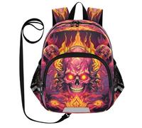 DDDIYEU Gli Incendi Raffreddano Il Cranio Zaino per Bambini Divertente con Orecchie,Mini Borsa a Spalla Carina,Zainetto per Bambini