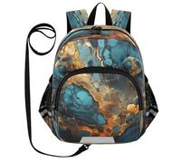 DDDIYEU Marmo D'oro Arte Zaino per Bambini Divertente con Orecchie,Mini Borsa a Spalla Carina,Zainetto per Bambini