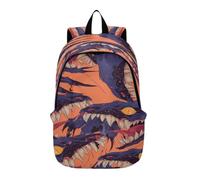 DDDIYEU Mostro Astratto Zaino Leggero Del Computer Portatile Di Trekking Bambini Borsa per Viaggio Animali Dei Cartoni Animati