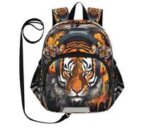 DDDIYEU Musica Fantastica Tigre Zaino per Bambini Divertente con Orecchie,Mini Borsa a Spalla Carina,Zainetto per Bambini