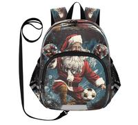 DDDIYEU Opera D'arte Acquerello Santa Zaino per Bambini Divertente con Orecchie,Mini Borsa a Spalla Carina,Zainetto per Bambini