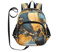 DDDIYEU Opera D'arte In Marmo Giallo Zaino per Bambini Divertente con Orecchie,Mini Borsa a Spalla Carina,Zainetto per Bambini