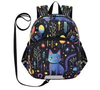 DDDIYEU Simpatico Palloncino Per Gatti Doodle Zaino per Bambini Divertente con Orecchie,Mini Borsa a Spalla Carina,Zainetto per Bambini