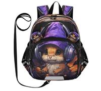 DDDIYEU Simpatico Riccio Ad Acquerello Zaino per Bambini Divertente con Orecchie,Mini Borsa a Spalla Carina,Zainetto per Bambini