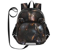 DDDIYEU Universale Cosmo Galaxy Art Zaino per Bambini Divertente con Orecchie,Mini Borsa a Spalla Carina,Zainetto per Bambini