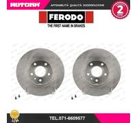 DDF067 Coppia disco freno posteriore (MARCA-FERODO)..