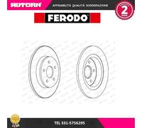 COPPIA DISCHI FRENO POST FERODO VOLVO C30 184KW 07>13 DDF1227