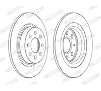 DDF1299C FERODO DISCHI FRENO POST. PER FIAT GRANDE PUNTO EVO (199)