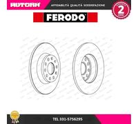 DDF1306 Coppia disco freno posteriore (MARCA FERODO)..