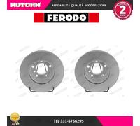 DDF2196C Coppia disco freno anteriore (MARCA FERODO)..