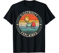 DDfe31r Limited Electricity Explained Cute Ohm Amp Electrical Engineer T-Shirt S-3XL
