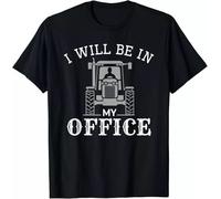 DDfe31r Limited I Will Be in My Office Tractor Driver Farmer Dad Farming T-Shirt