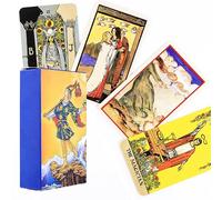 DDFF Tarocchi Classici Rider Waite - Mazzo da 78 Carte - Lettura, Meditazione, Gioco da Tavolo - per Principianti ed Esperti - Compatto, Portatile, Ottima Idea Regalo