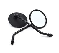 DDGBERFP per Yama&ha MT-07 MT-09 MT-10 per B&M&W R1200R R1200GS F800GS Specchietto Retrovisore Moto Universale 10mm Specchietto Retrovisore Ovale Parti compatibili(Nero)