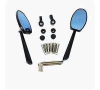 DDGBERFP Specchio Retrovisore Universale per Moto 8MM 10MM in Alluminio CNC in Vetro Blu per Yama&ha MT-03 MT-01 MT-07 MT-09 FZ-07 FZ-09 MT-10 MT-09SR Parti compatibili