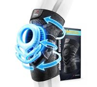 DDGM Ginocchiera Ortopedica Stabilizzante a Compressione Alta Qualità Tutore Ginocchio Con Gel Pad Rotuleo e Stecche Ginocchiera Sportiva per Artrosi e Menisco Fascia Elastica Ginocchio Size XXL