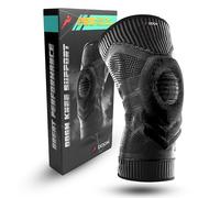 DDGM Ginocchiera Ortopedica Stabilizzante a Compressione Alta Qualità Tutore Ginocchio Con Gel Pad Rotuleo e Stecche Ginocchiera Sportiva per Artrosi e Menisco Fascia Elastica Ginocchio Size Large