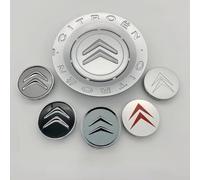 DDHHBH 4 Pezzi Coprimozzo per Citroen C5 Break in ABS+Alluminio Centro Auto Cerchi Tappi Copriruota Centrale Mozzo Ruota Copri Antiruggine Auto Sostituzione Accessori,No.1