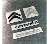 DDHHBH Auto Stemma Adesivo per Citroen C2 2003-2008,ABS Logo Badge Decalcomania Auto Anteriore e Posteriore Distintivo Loghi Tuning Decorazione Accessori Auto,B-Silver