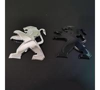 DDHHBH Auto Stemma Adesivo per Peugeot 208 2019-2023,ABS Logo Badge Decalcomania Auto Anteriore e Posteriore Distintivo Loghi Tuning Decorazione Accessori Auto,M-A-Silver