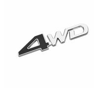 DDHHBH Stemma Adesivi Emblema per Dacia Duster,3D Metallo Logo Specchio Adesivo Distintivo Stickers Sport Alfabeto Decorazione Carrozzeria Accessori Esterno Auto,Silver-4WD(2)